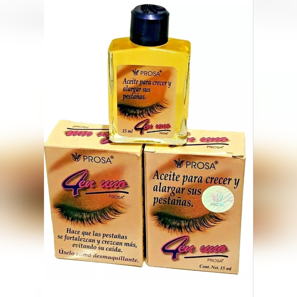2 PIECES .-PROSA 4 en Uno Eyelash Growth Oil.- 0.15 Ml Each